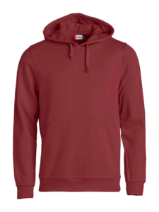 Clique_Basic-Hoddie_Bordeaux_Vorne