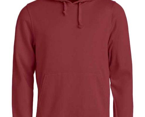 Clique_Basic-Hoddie_Bordeaux_Vorne