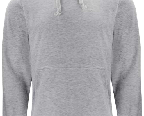 Clique_Basic-Hoddie_Graumeliert_Vorne