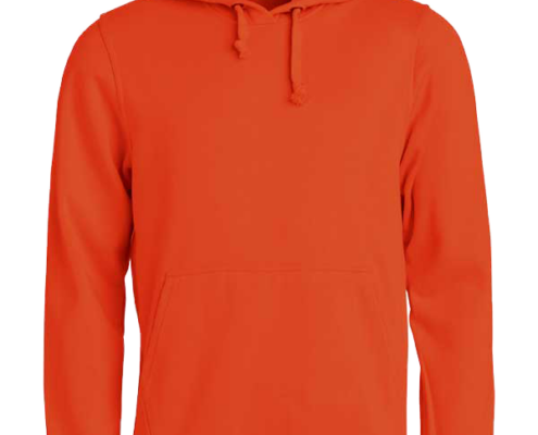 Clique_Basic-Hoddie_Orange_Vorne