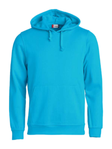 Clique_Basic-Hoddie_Tuerkis_Vorne