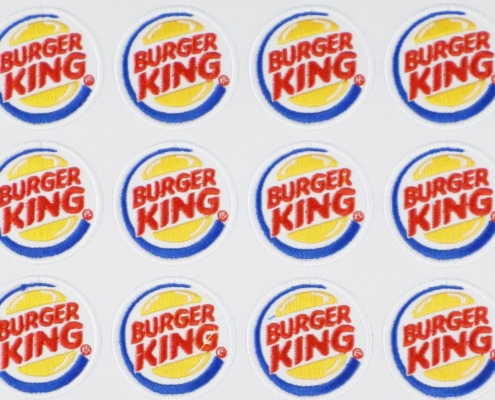 Aufnaeher Stickabzeichen Patches Burgerking